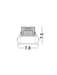 Spot BLADE LED 12 W, 37 V 300 mA, 720 lm, 3000K, IP65, aluminiu 4