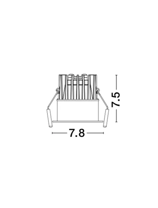 Spot BLADE LED 12 W, 37 V 300 mA, 720 lm, 3000K, IP65, aluminiu 4