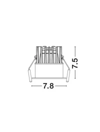 Spot BLADE LED 12 W, 37 V 300 mA, 720 lm, 3000K, IP65, aluminiu 5
