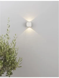 Aplică exterior ZARI LED 2x2 W, 100-240 V, 285 lm, 3000K, IP54, aluminiu și sticlă