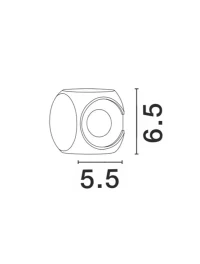 Aplică exterior ZARI LED 2x2 W, 100-240 V, 285 lm, 3000K, IP54, aluminiu și sticlă 4