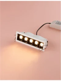 Spot SWAN LED 5x2 W, 16 V 500 mA, 700 lm, 3000K, IP20, aluminiu