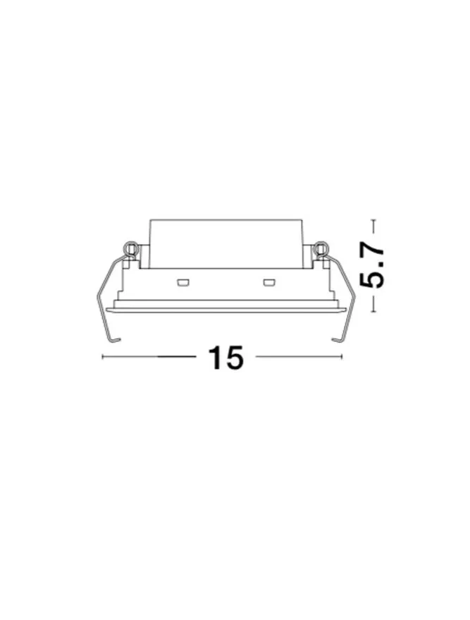Spot SWAN LED 5x2 W, 16 V 500 mA, 700 lm, 3000K, IP20, aluminiu 10