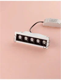 Spot SWAN LED 5x2 W, 16 V 500 mA, 700 lm, 3000K, IP20, aluminiu 4