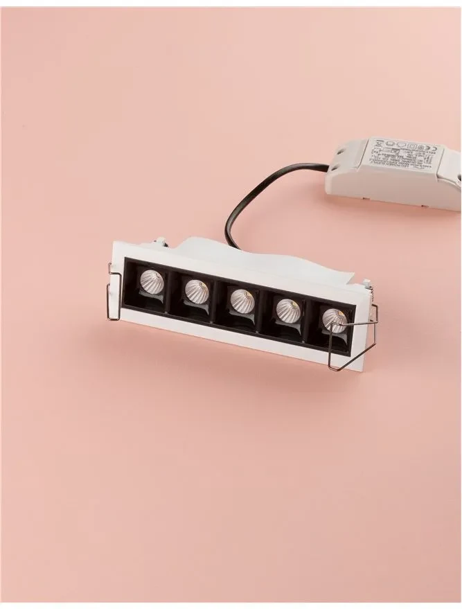 Spot SWAN LED 5x2 W, 16 V 500 mA, 700 lm, 3000K, IP20, aluminiu 4