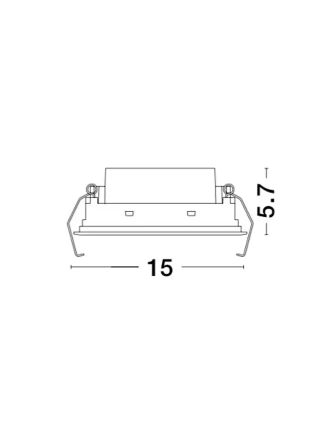 Spot SWAN LED 5x2 W, 16 V 500 mA, 700 lm, 3000K, IP20, aluminiu 10