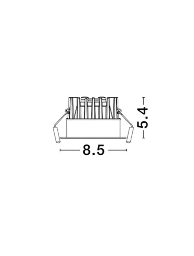 Spot BLADE LED 12 W, 37 V 300 mA, 720 lm, 3000K, IP65, aluminiu 6