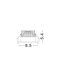 Spot BLADE LED 12 W, 37 V 300 mA, 720 lm, 3000K, IP65, aluminiu 4