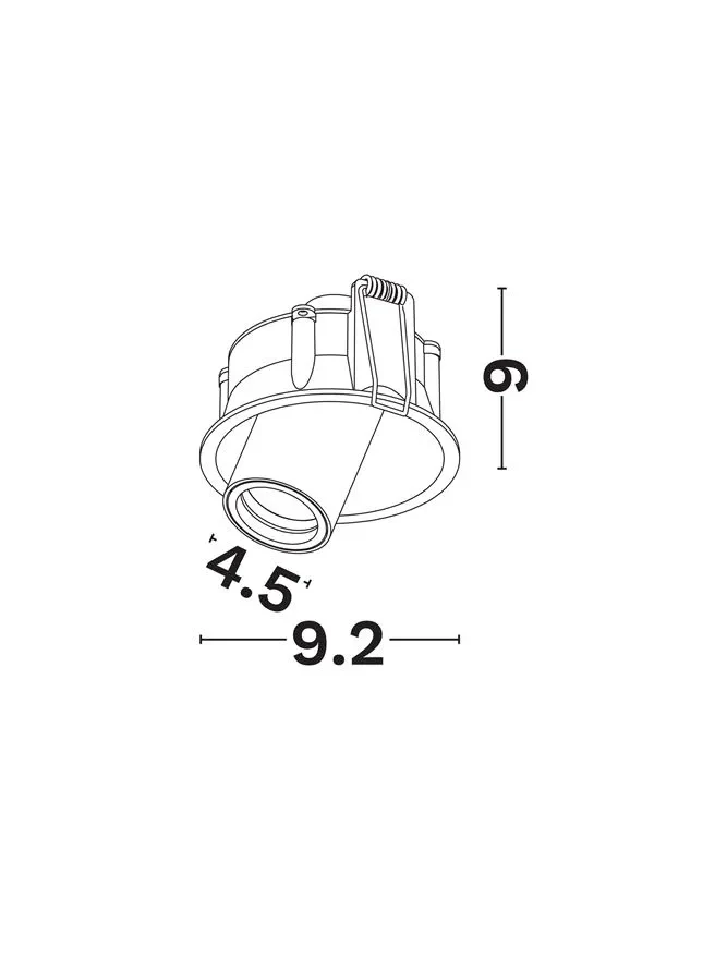 Spot Pulse LED 10 W, 220-240 V, 878 lm, 3000K, IP20, UGR <17, CRI ≥90, aluminiu 3