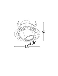 Spot Pulse LED 10 W, 220-240 V, 878 lm, 2700K, IP20, UGR <17, CRI ≥90, aluminiu 3