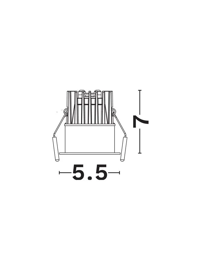 Spot BLADE LED 9 W, 220-240 V, 557 lm, 2700K, IP65, UGR <17, CRI ≥90, aluminiu 4
