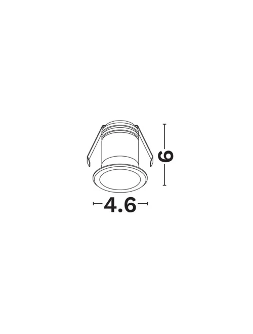 Spot Cyta LED 3 W, 220-240 V, 159 lm, 3000K, IP54, UGR <17, CRI ≥90, aluminiu