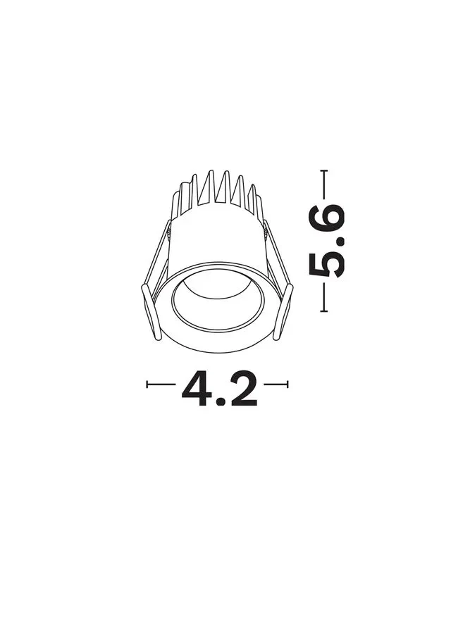 Spot Feller LED 5 W, 220-240 V, 277 lm, 3000K, IP20, UGR <19, CRI ≥90, aluminiu 4