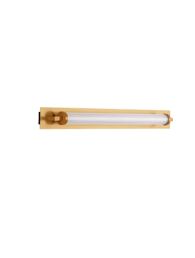 Aplică FASKO LED 16 W, 220-240 V, 1148 lm, 3000K, IP44, acril, metal, sticlă și alamă 3