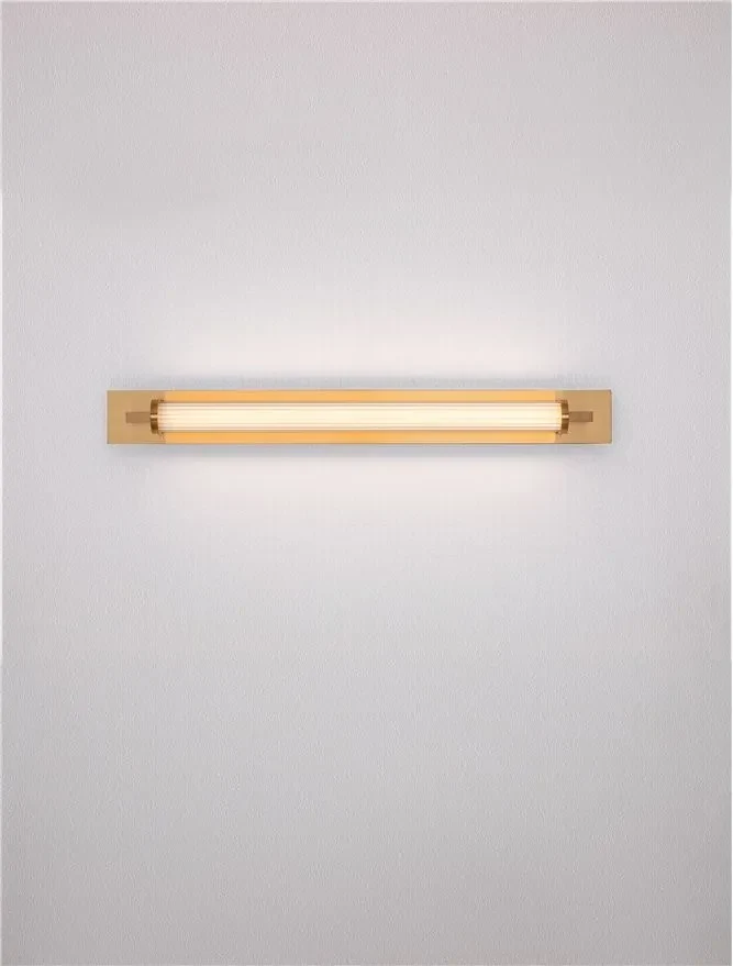Aplică FASKO LED 16 W, 220-240 V, 1148 lm, 3000K, IP44, acril, metal, sticlă și alamă 6