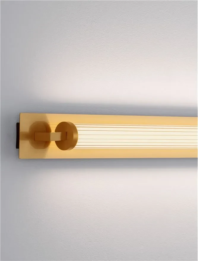 Aplică FASKO LED 16 W, 220-240 V, 1148 lm, 3000K, IP44, acril, metal, sticlă și alamă 7