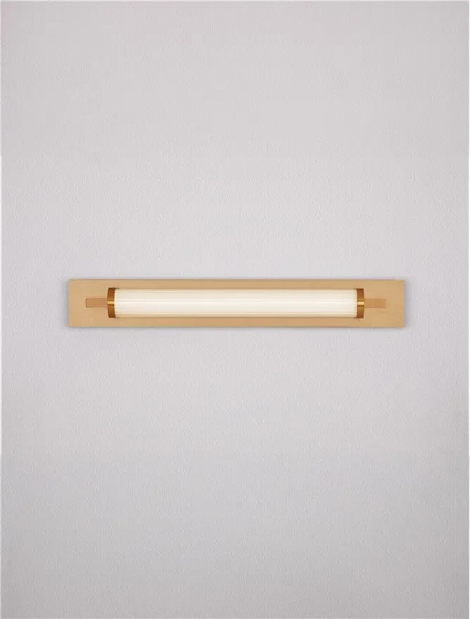 Aplică FASKO LED 13 W, 220-240 V, 908 lm, 3000K, IP44, acril, metal, sticlă și alamă 5