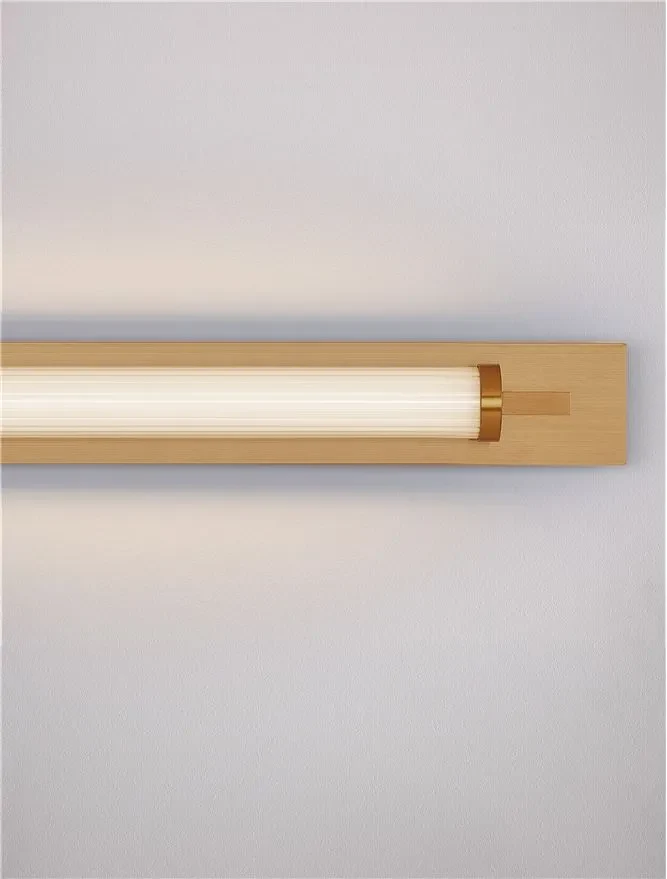 Aplică FASKO LED 13 W, 220-240 V, 908 lm, 3000K, IP44, acril, metal, sticlă și alamă 6