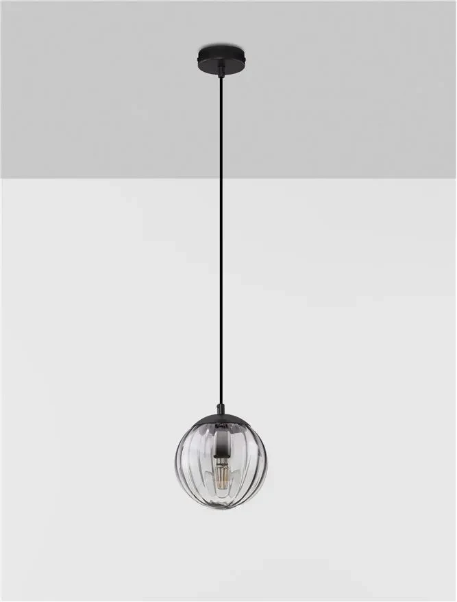 Suspensie ABBACUS E27, 1x12 W, 100-240 V, IP20, metal și sticlă 3