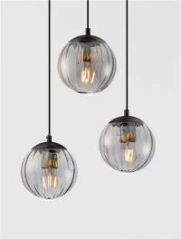 Suspensie ABBACUS E27, 3x12 W, 100-240 V, IP20, metal și sticlă 5