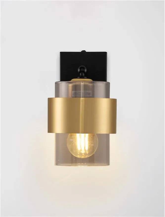Aplică SIANNA E27, 1x12 W, 220-240 V, IP20, metal, sticlă și alamă 4