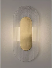 Aplică VETRIO LED 6 W, 220-240 V, 203 lm, 3000K, IP20, metal, sticlă și alamă