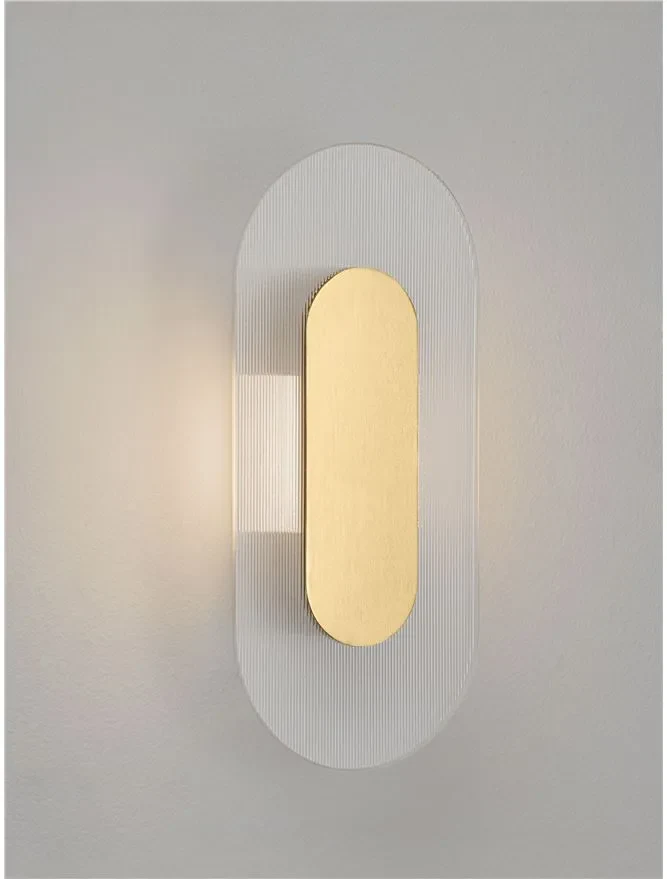 Aplică VETRIO LED 6 W, 220-240 V, 203 lm, 3000K, IP20, metal, sticlă și alamă 4
