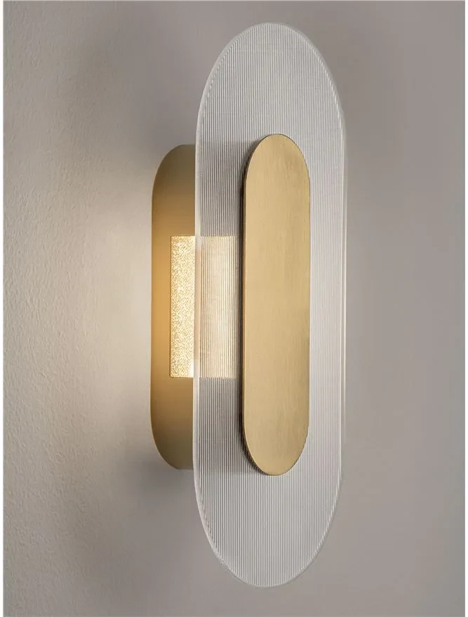 Aplică VETRIO LED 6 W, 220-240 V, 203 lm, 3000K, IP20, metal, sticlă și alamă 5