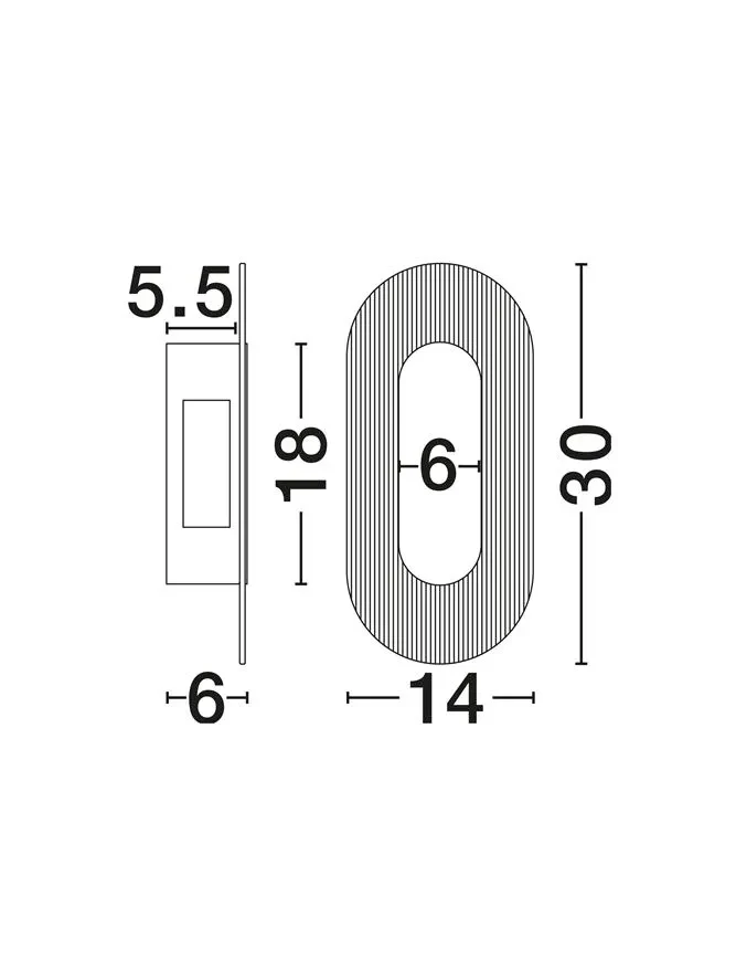 Aplică VETRIO LED 6 W, 220-240 V, 203 lm, 3000K, IP20, metal și sticlă 7