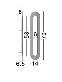 Aplică VETRIO LED 16 W, 220-240 V, 824 lm, 3000K, IP20, metal și sticlă 6