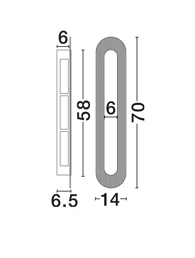 Aplică VETRIO LED 16 W, 220-240 V, 824 lm, 3000K, IP20, metal și sticlă 6