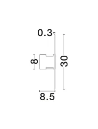 Aplică VETRIO LED 6 W, 220-240 V, 203 lm, 3000K, IP20, metal, sticlă și alamă 7
