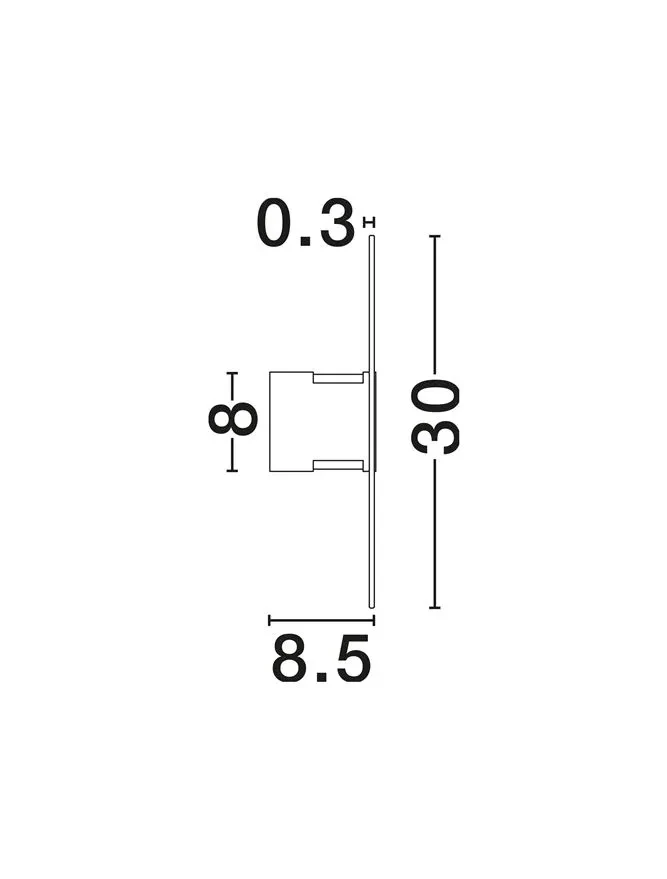 Aplică VETRIO LED 6 W, 220-240 V, 203 lm, 3000K, IP20, metal, sticlă și alamă 7