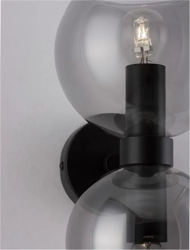 Aplică PALMER E14, 2x5 W, 230 V, IP20, metal și sticlă 7