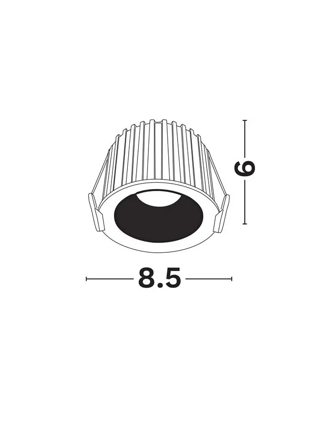 Spot Helio LED 14 W, 220-240 V, 680 lm, 3000K, IP20, UGR <19, CRI ≥90, aluminiu 4