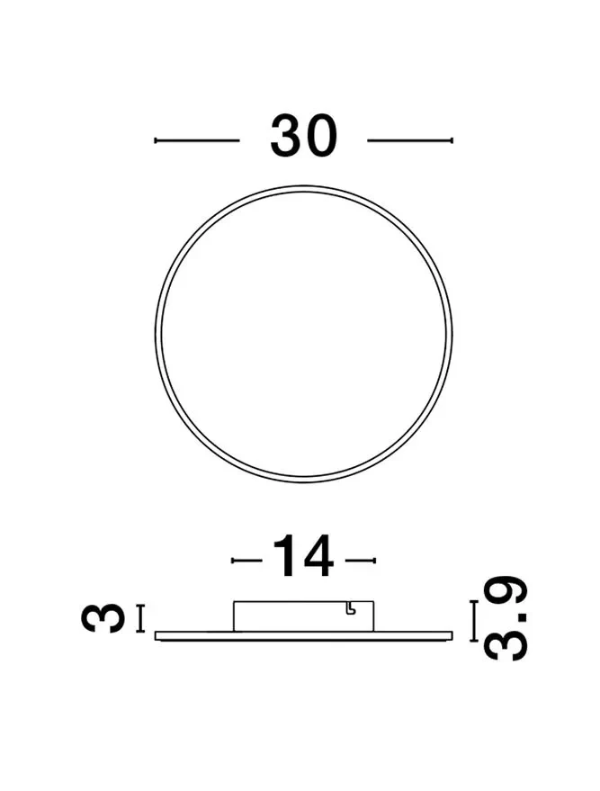 Aplică NEVO LED 21 W, 230 V, 1450 lm, 3000K, IP20, acril și aluminiu 2