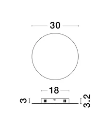 Aplică CYRCLE LED 23 W, 230 V, 2300 lm, 3000K, IP20, aluminiu și silicon 11