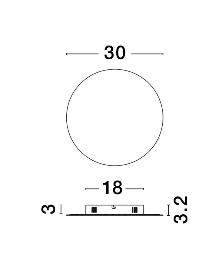 Aplică CYRCLE LED 23 W, 230 V, 2300 lm, 3000K, IP20, aluminiu și silicon 11