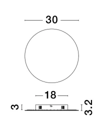 Aplică CYRCLE LED 23 W, 230 V, 2700 lm, 3000K, IP20, aluminiu și silicon 9