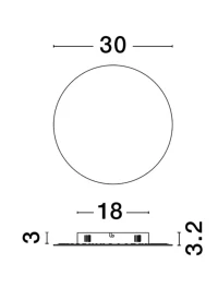 Aplică CYRCLE LED 23 W, 230 V, 2300 lm, 3000K, IP20, aluminiu și silicon 15