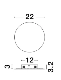 Aplică CYRCLE LED 12 W, 230 V, 1500 lm, 3000K, IP20, aluminiu și silicon 8