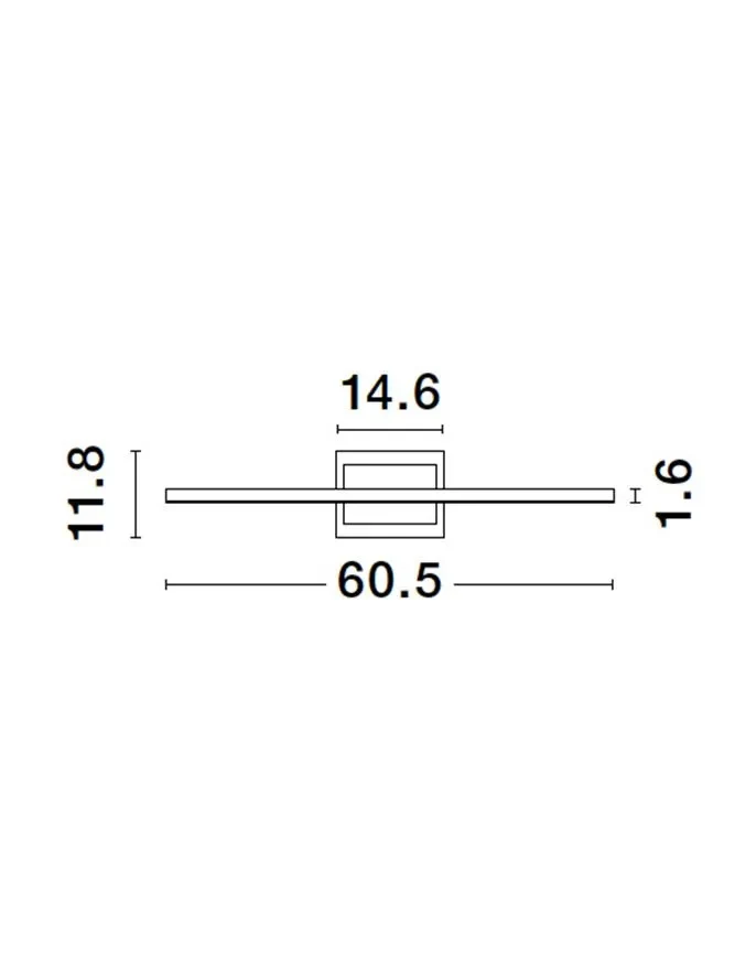 Aplică AZURE LED 13 W, 230 V, 600 lm, 3000K, IP20, aluminiu și silicon 14