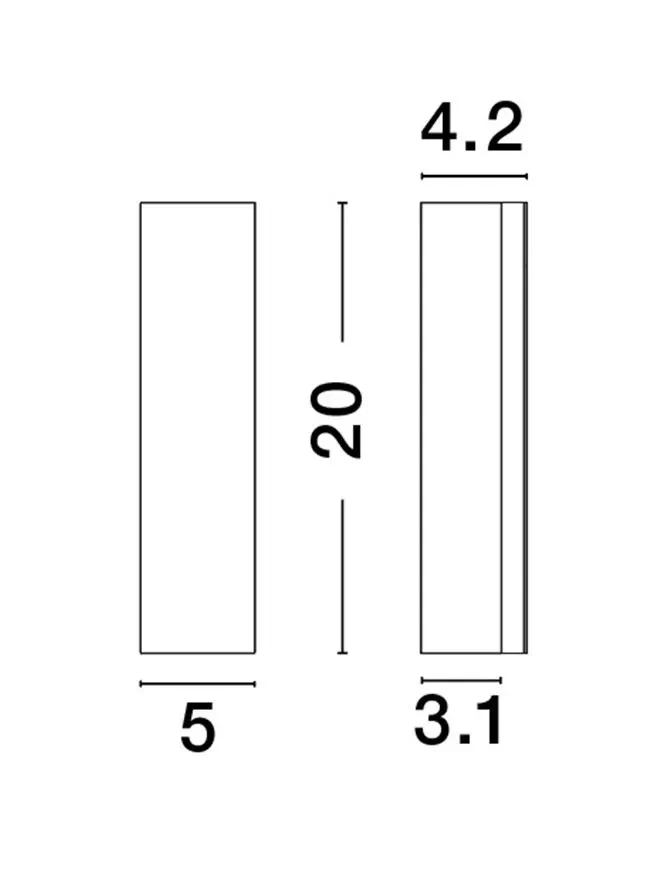 Aplică COLBY LED 12 W, 230 V, 600 lm, 3000K, IP20, oțel și aluminiu 7