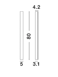 Aplică COLBY LED 29 W, 230 V, 1200 lm, 3000K, IP20, oțel și aluminiu 7