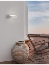 Aplică exterior MILE LED 9 W, 100-240 V, 475 lm, 3000K, IP54, CRI ≥80, aluminiu și sticlă