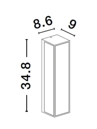 Aplică exterior REGINA E27, 2x12 W, 220-240 V, IP54, aluminiu și sticlă 10