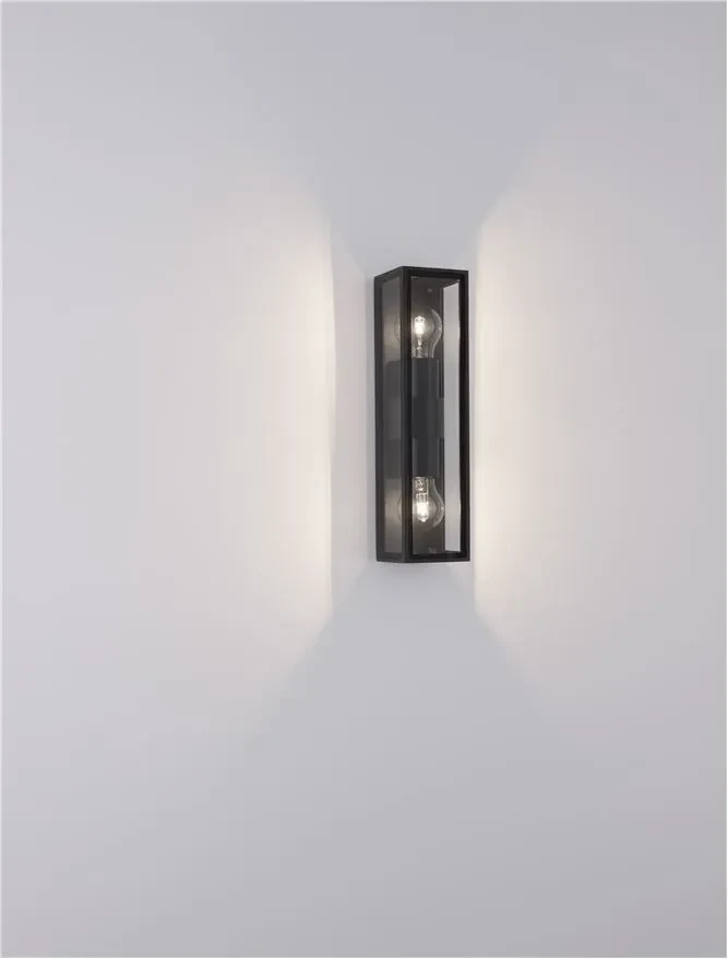 Aplică exterior REGINA E27, 2x12 W, 220-240 V, IP54, aluminiu și sticlă 9