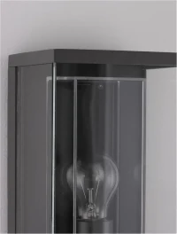 Aplică exterior REGINA E27, 1x12 W, 220-240 V, IP65, aluminiu și sticlă 5