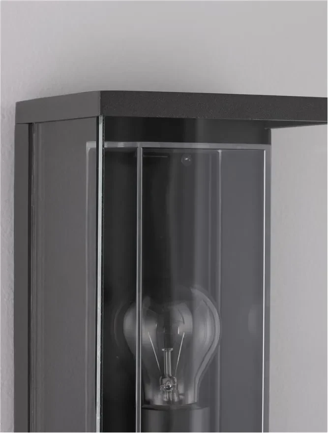 Aplică exterior REGINA E27, 1x12 W, 220-240 V, IP65, aluminiu și sticlă 5