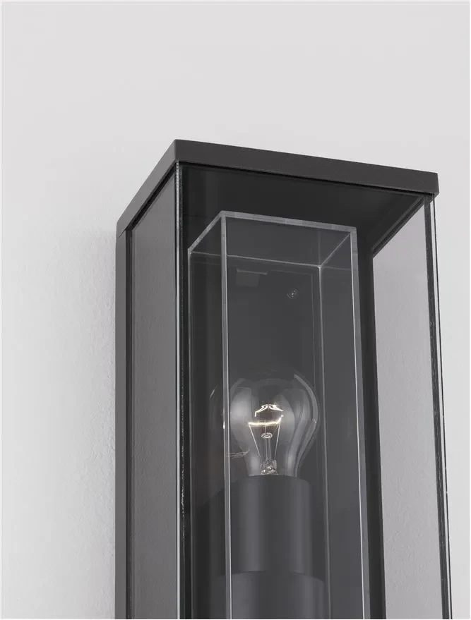 Aplică exterior REGINA E27, 1x12 W, 220-240 V, IP65, aluminiu și sticlă 7